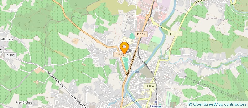 localisation de l'entreprise MONSIEUR GERALD DEBEAUX à LIMOUX