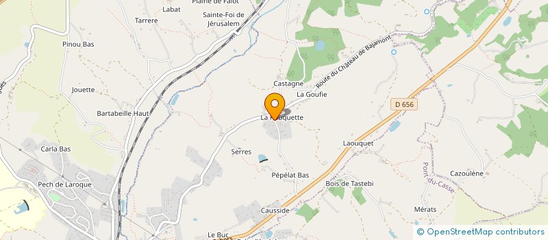 localisation de l'entreprise MONSIEUR GERALD DELANNOY  BAJAMONT