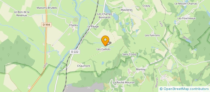 localisation de l'entreprise MONSIEUR GERALD DEVELAY  LAIZY