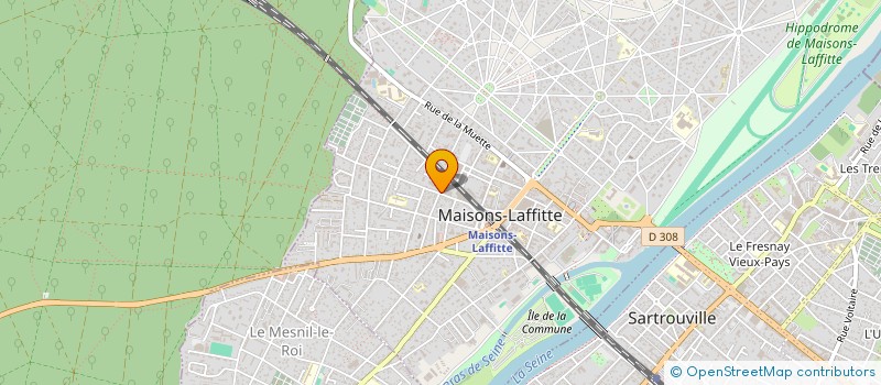 localisation de l'entreprise MONSIEUR GERALD DHENIN  MAISONS-LAFFITTE