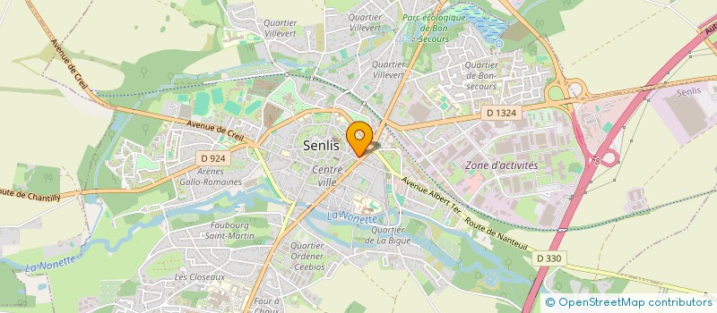 localisation de l'entreprise MONSIEUR GERALD DIEUDONAT  SENLIS