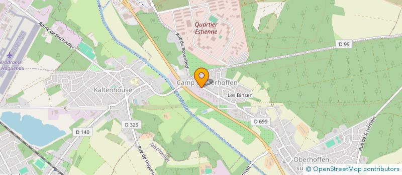 localisation de l'entreprise MONSIEUR GERALD DODIN  OBERHOFFEN-SUR-MODER