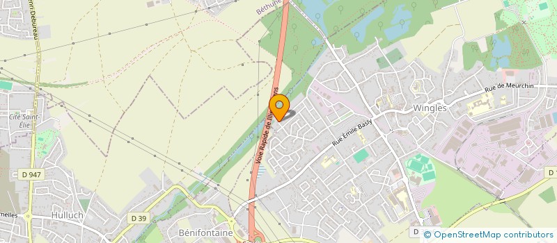 localisation de l'entreprise MONSIEUR GERALD DUHAMEL  WINGLES