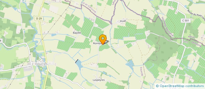 localisation de l'entreprise MONSIEUR GERALD ESTRADE  FOURCES