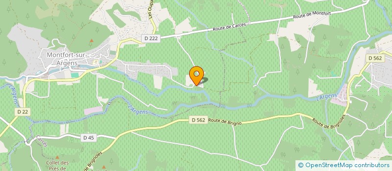 localisation de l'entreprise MONSIEUR GERALD FABRE  MONTFORT-SUR-ARGENS