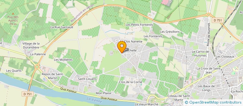 localisation de l'entreprise MONSIEUR GERALD FLAMENT  CHINON