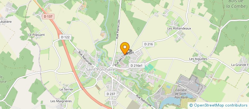 localisation de l'entreprise MONSIEUR GERALD FOREST  SAINT-PORCHAIRE