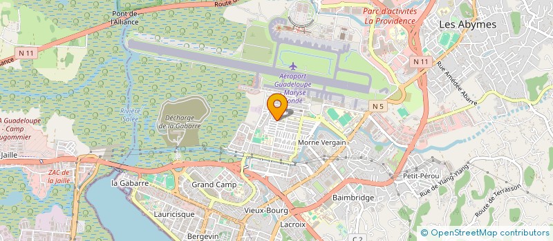 localisation de l'entreprise MONSIEUR GERALD FORTIN  LES ABYMES