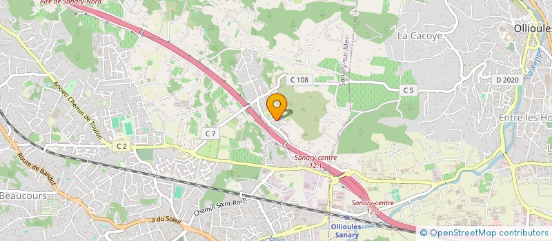 localisation de l'entreprise MONSIEUR GERALD FORTIN  SANARY-SUR-MER