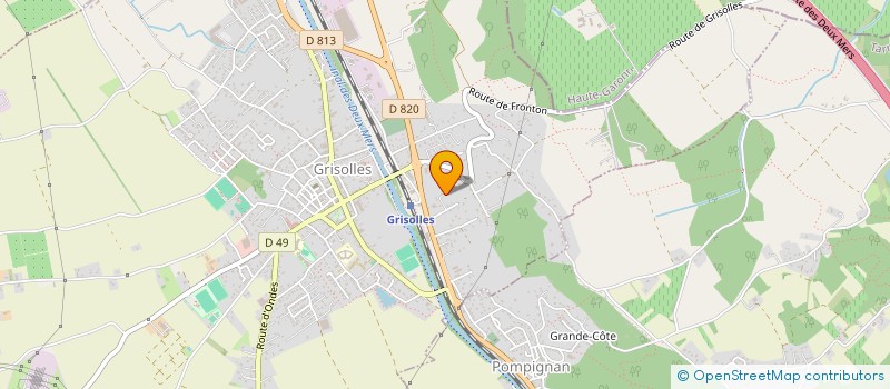 localisation de l'entreprise MONSIEUR GERALD FOUQUET  GRISOLLES