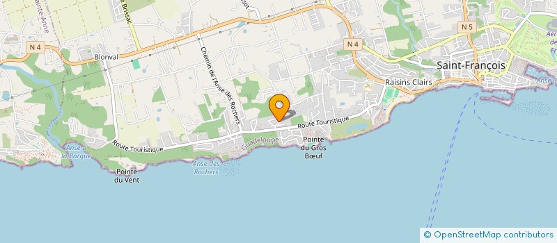 localisation de l'entreprise MONSIEUR GERALD FRISINGHELLI  SAINT-FRANCOIS