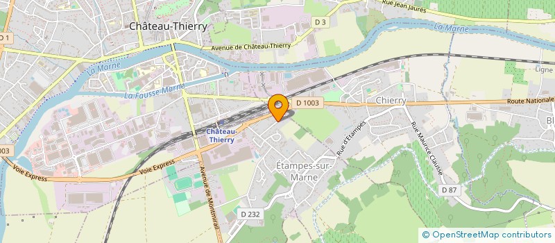 localisation de l'entreprise MONSIEUR GERALD GARDEZ à ETAMPES-SUR-MARNE