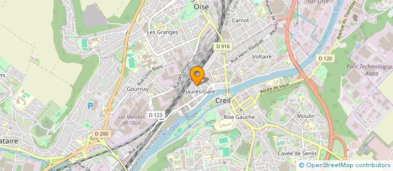 localisation de l'entreprise MONSIEUR GERALD GARNIER à CREIL