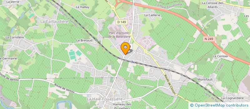 localisation de l'entreprise MONSIEUR GERALD GAUTHIER à LA HAIE-FOUASSIERE