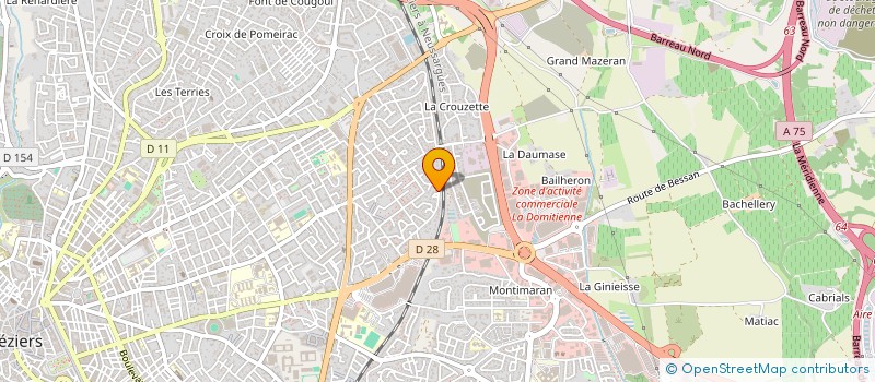 localisation de l'entreprise MONSIEUR GERALD GAUTHIER  BEZIERS