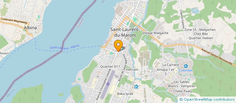 localisation de l'entreprise MONSIEUR GERALD GERVAIS  SAINT-LAURENT-DU-MARONI