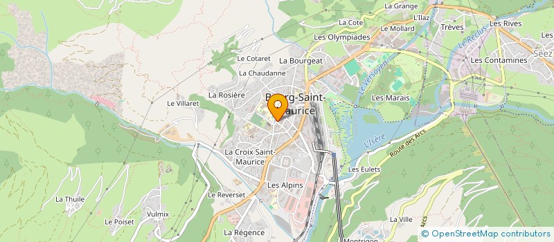 localisation de l'entreprise MONSIEUR GERALD GIRARD  BOURG-SAINT-MAURICE