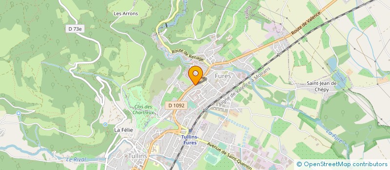 localisation de l'entreprise MONSIEUR GERALD GIROUD à TULLINS