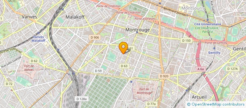 localisation de l'entreprise MONSIEUR GERALD GOND  MONTROUGE