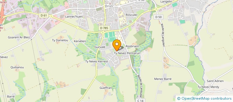 localisation de l'entreprise MONSIEUR GERALD GONTIER  BRIEC