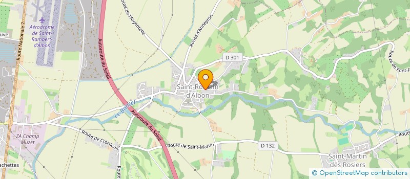 localisation de l'entreprise MONSIEUR GERALD GRAND  ALBON