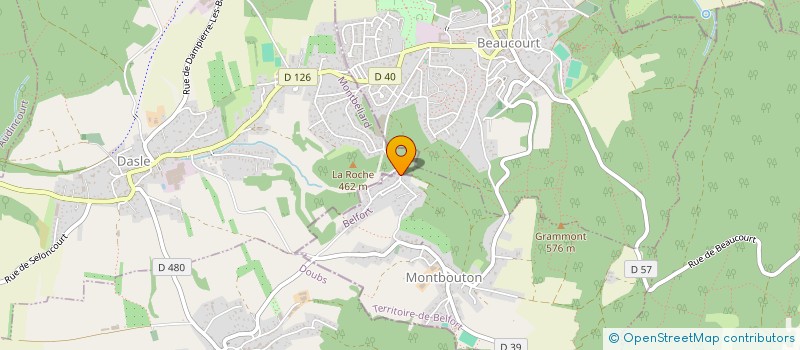 localisation de l'entreprise MONSIEUR GERALD GREMILLET à MONTBOUTON