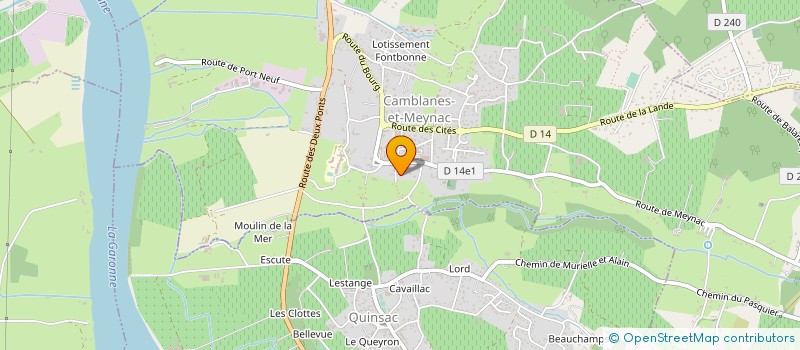 localisation de l'entreprise MONSIEUR GERALD GRIFFIT  CAMBLANES-ET-MEYNAC