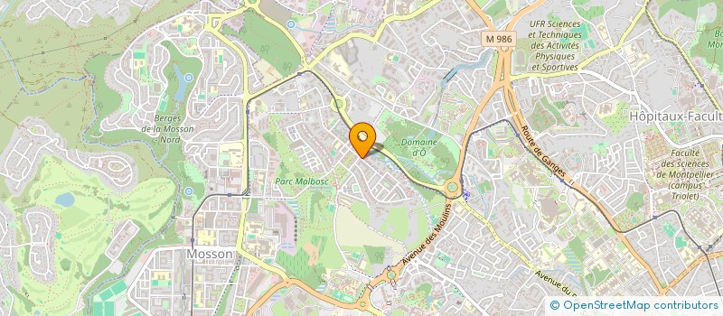 localisation de l'entreprise MONSIEUR GERALD GUIBERT  MONTPELLIER