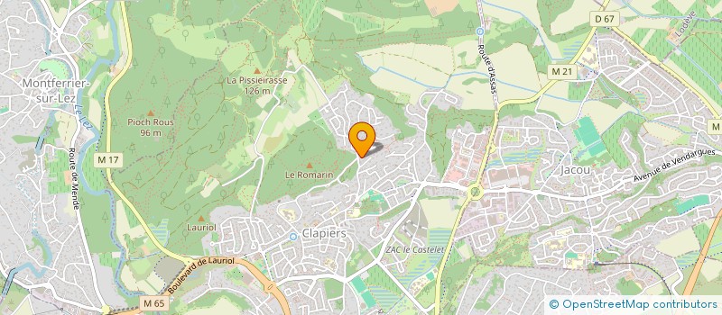 localisation de l'entreprise MONSIEUR GERALD HARAS  CLAPIERS