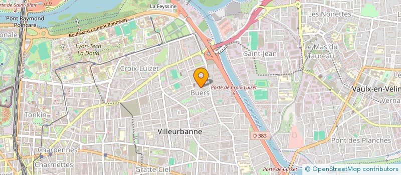 localisation de l'entreprise MONSIEUR GERALD HENRI GRANATA  VILLEURBANNE