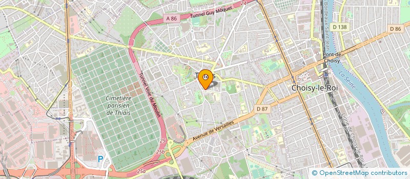 localisation de l'entreprise MONSIEUR GERALD JAFFRES  THIAIS