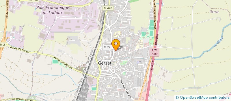 localisation de l'entreprise MONSIEUR GERALD JAMMES à GERZAT