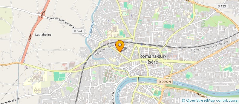 localisation de l'entreprise MONSIEUR GERALD JUVIN  ROMANS-SUR-ISERE