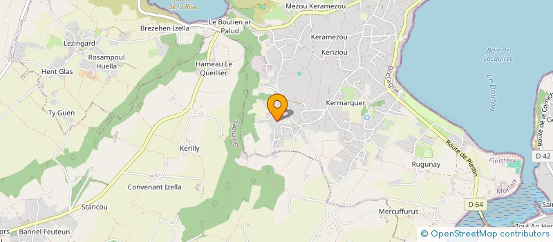 localisation de l'entreprise MONSIEUR GERALD KERLO  LOCQUIREC