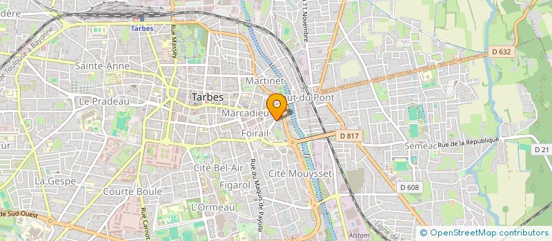 localisation de l'entreprise MONSIEUR GERALD LARRIEU  TARBES