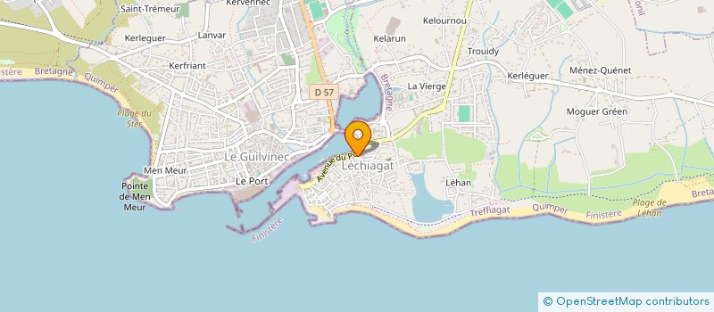 localisation de l'entreprise MONSIEUR GERALD LE BERRE à TREFFIAGAT