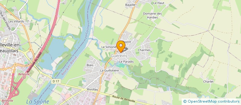 localisation de l'entreprise MONSIEUR GERALD LE LANN à GUEREINS