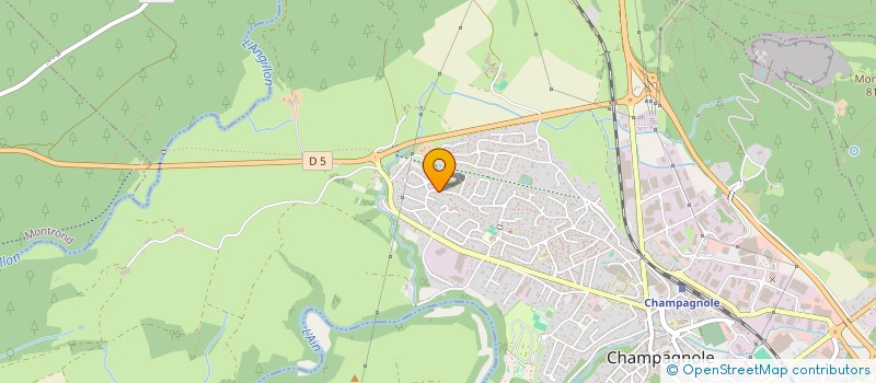 localisation de l'entreprise MONSIEUR GERALD LECHAT  CHAMPAGNOLE