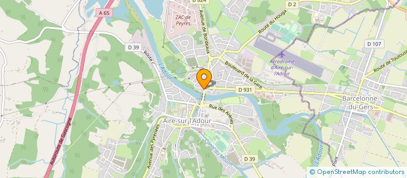 localisation de l'entreprise MONSIEUR GERALD LEGRAND  AIRE-SUR-L'ADOUR