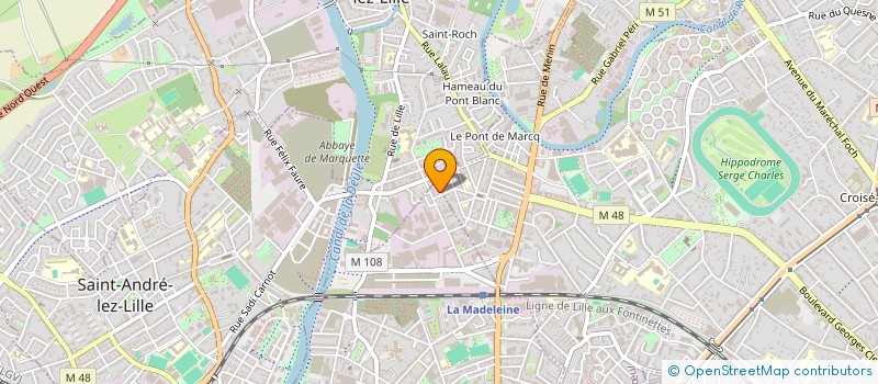 localisation de l'entreprise MONSIEUR GERALD LESCHAEVE à LA MADELEINE
