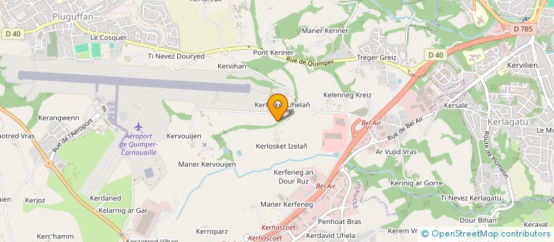 localisation de l'entreprise MONSIEUR GERALD LEUX à PLUGUFFAN