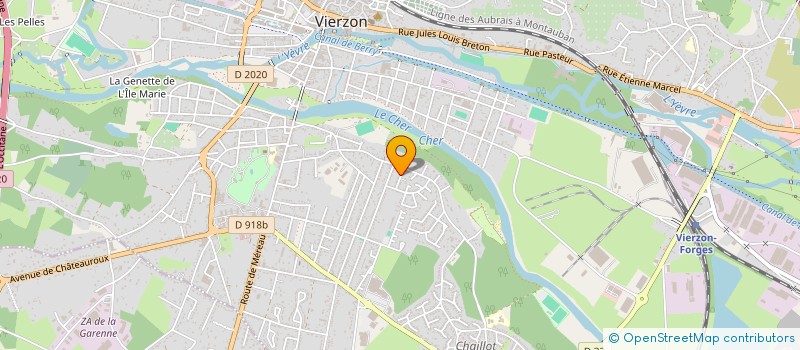 localisation de l'entreprise MONSIEUR GERALD MAIN  VIERZON