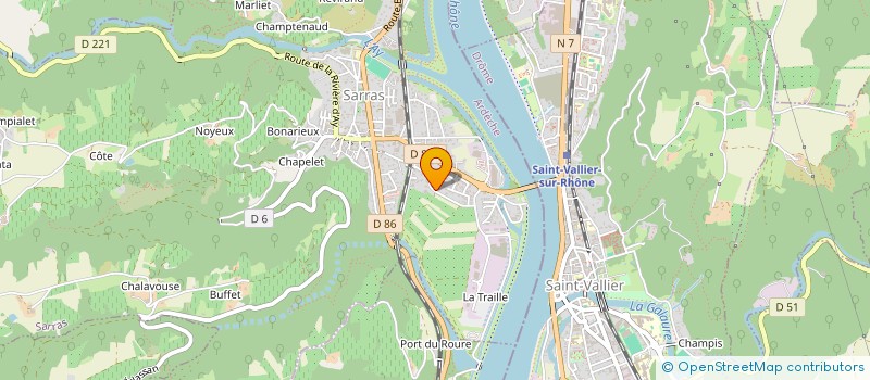 localisation de l'entreprise MONSIEUR GERALD MARCOUX  SARRAS