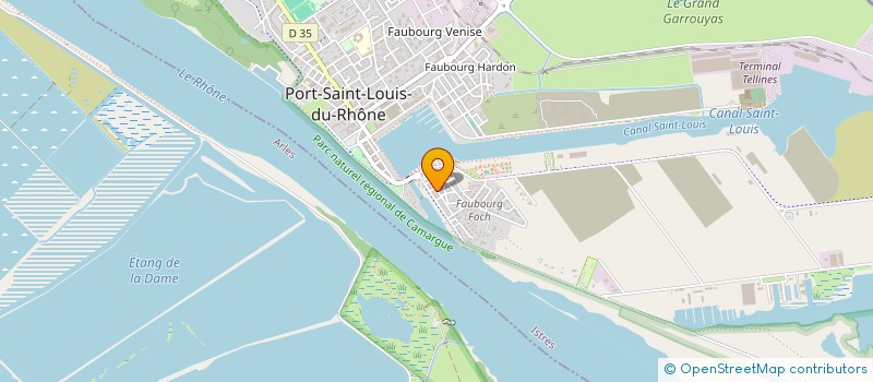 localisation de l'entreprise MONSIEUR GERALD MAS à PORT-SAINT-LOUIS-DU-RHONE