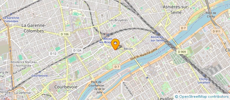 localisation de l'entreprise MONSIEUR GERALD MASPERO à COURBEVOIE