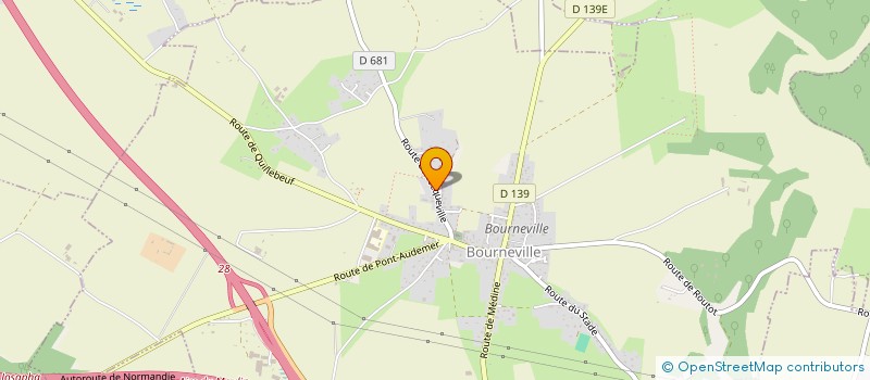 localisation de l'entreprise MONSIEUR GERALD MASSON  BOURNEVILLE-SAINTE-CROIX