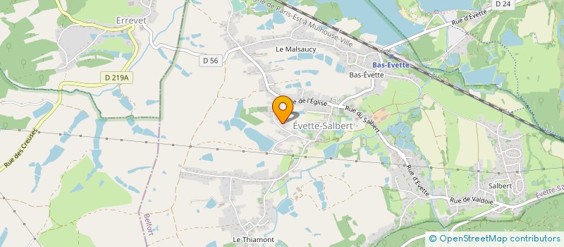 localisation de l'entreprise MONSIEUR GERALD MATHIOU à EVETTE-SALBERT