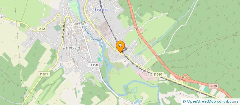 localisation de l'entreprise MONSIEUR GERALD MAXANT  BACCARAT