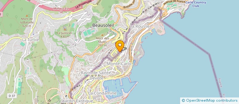 localisation de l'entreprise MONSIEUR GERALD MAZZA  BEAUSOLEIL