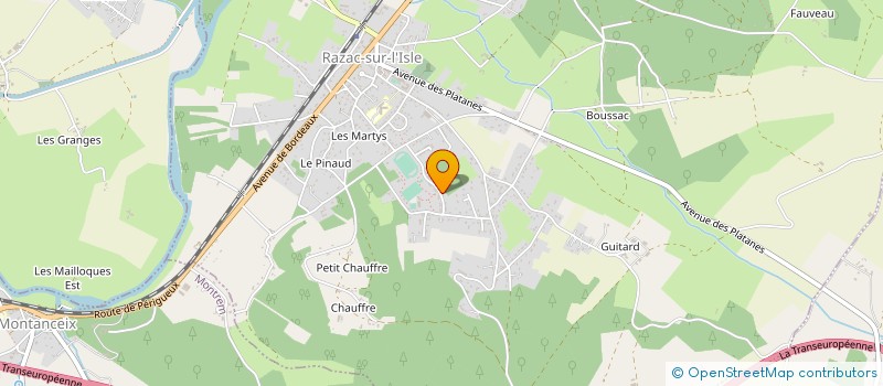 localisation de l'entreprise MONSIEUR GERALD MERCIER  RAZAC-SUR-L'ISLE